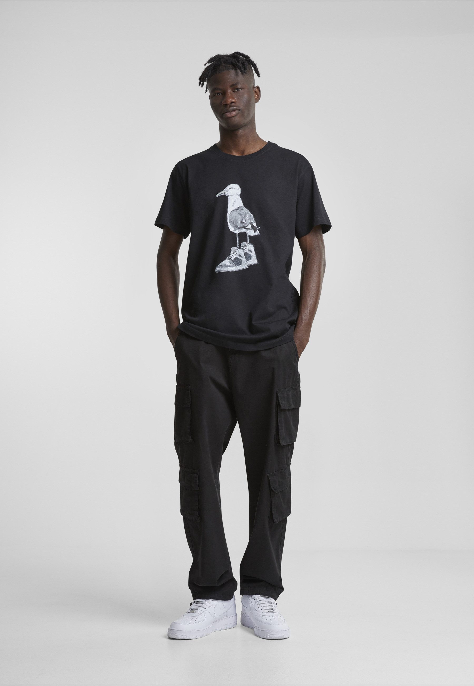 MisterTee T-Shirt MisterTee Herren Seagull Sneakers Tee (1-tlg)