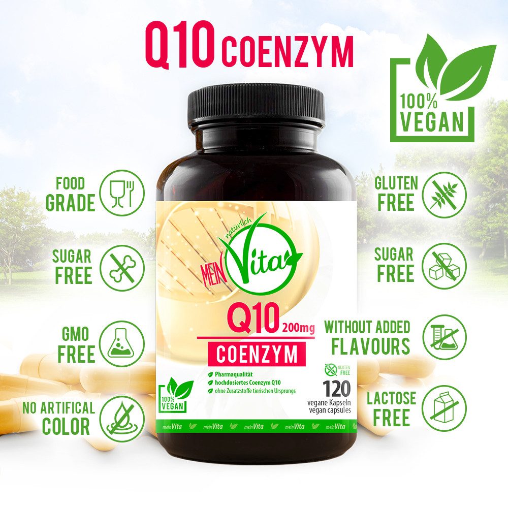 MeinVita MeinVita Q10 Coenzym 200 mg Tagesportion 120 Kapseln - Made in Germany Kapsel, 71 g