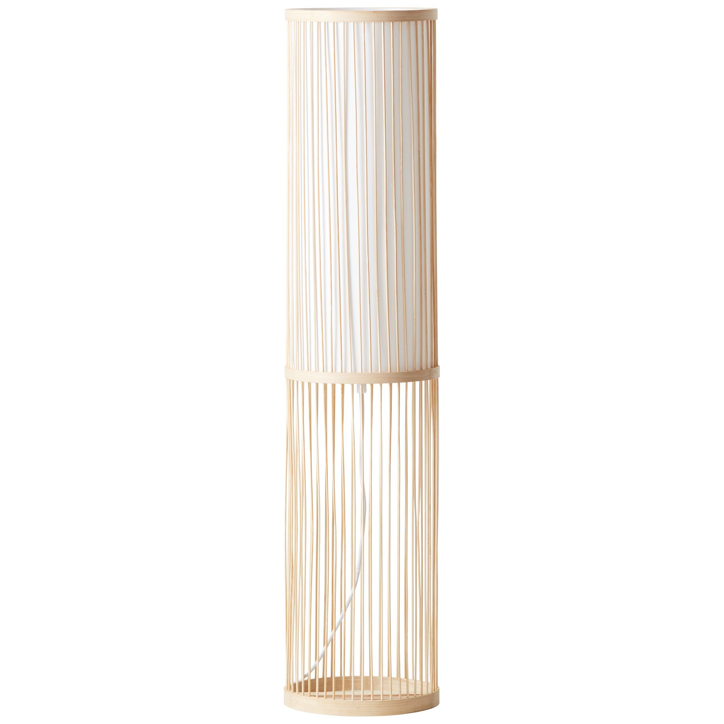 Lightbox Stehlampe, ohne Leuchtmittel, Stehlampe, Bambus/Stoff Ø W, cm 90,5 max. 20 E27, cm, Höhe, 40