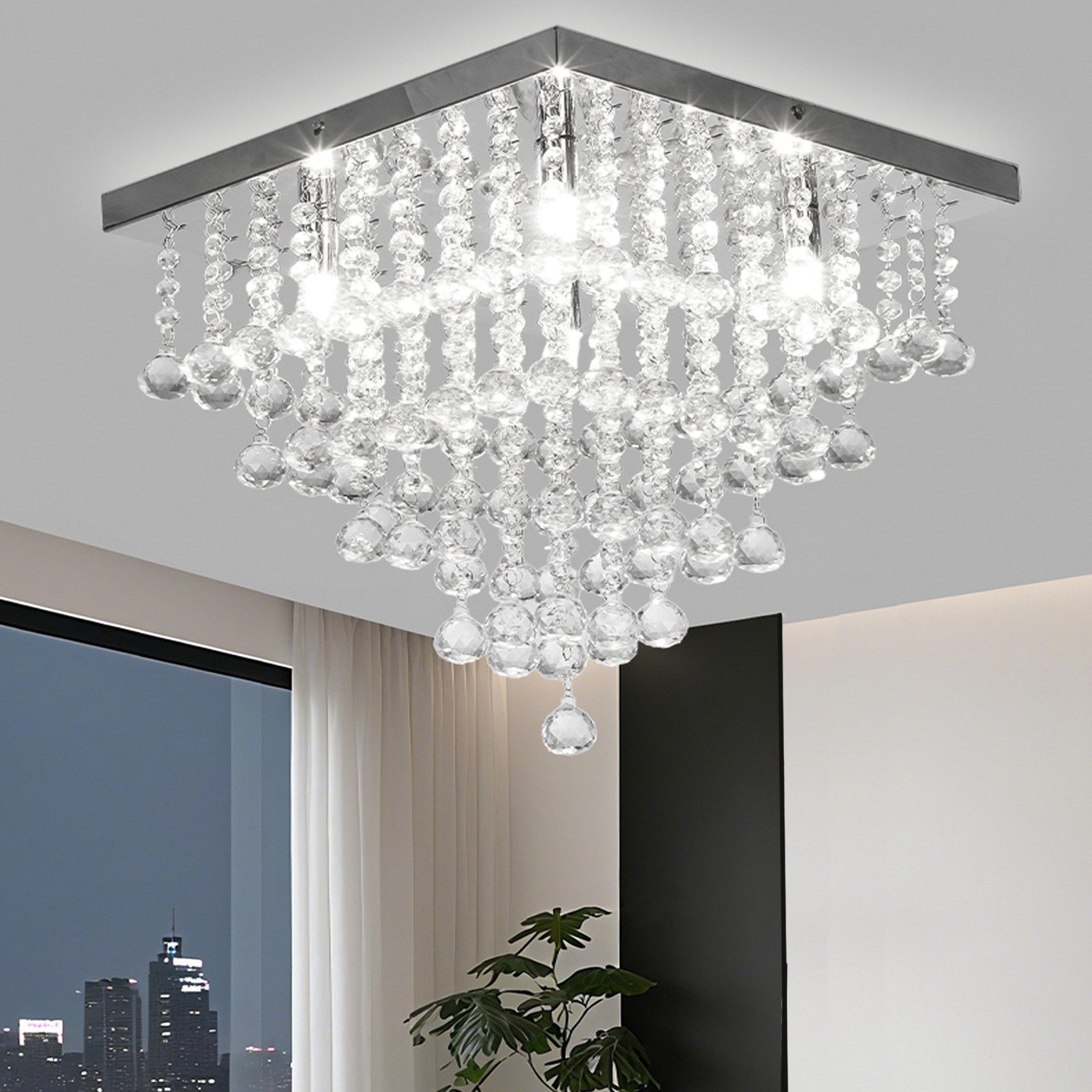 oyajia Deckenleuchte Moderne Kristall Deckenlampen, Luxus günstig online kaufen