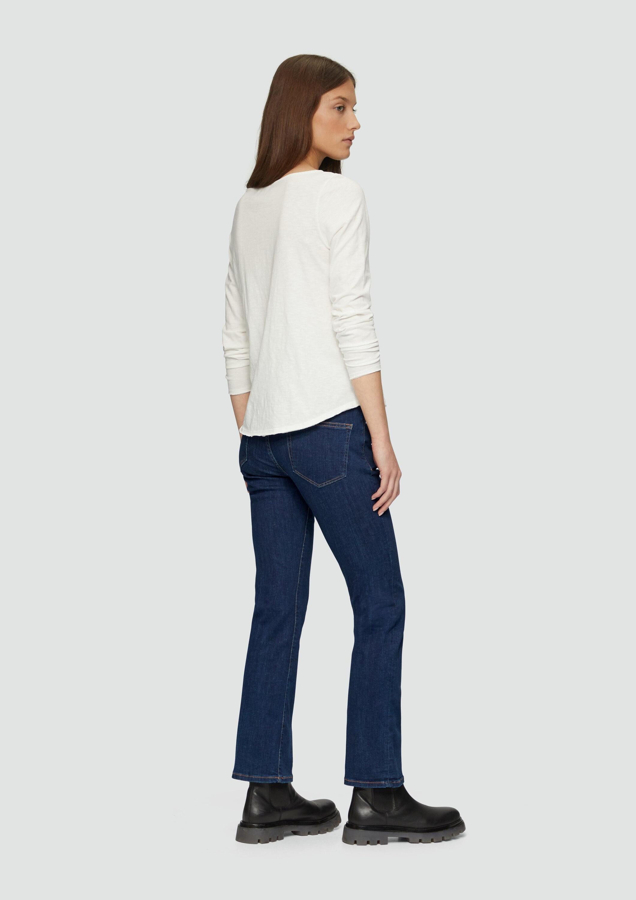 s.Oliver Bootcut-Jeans Jeans-Hose BEVERLY Jeans Beverly / Slim Fit / Mid Rise / Bootcut Leg
