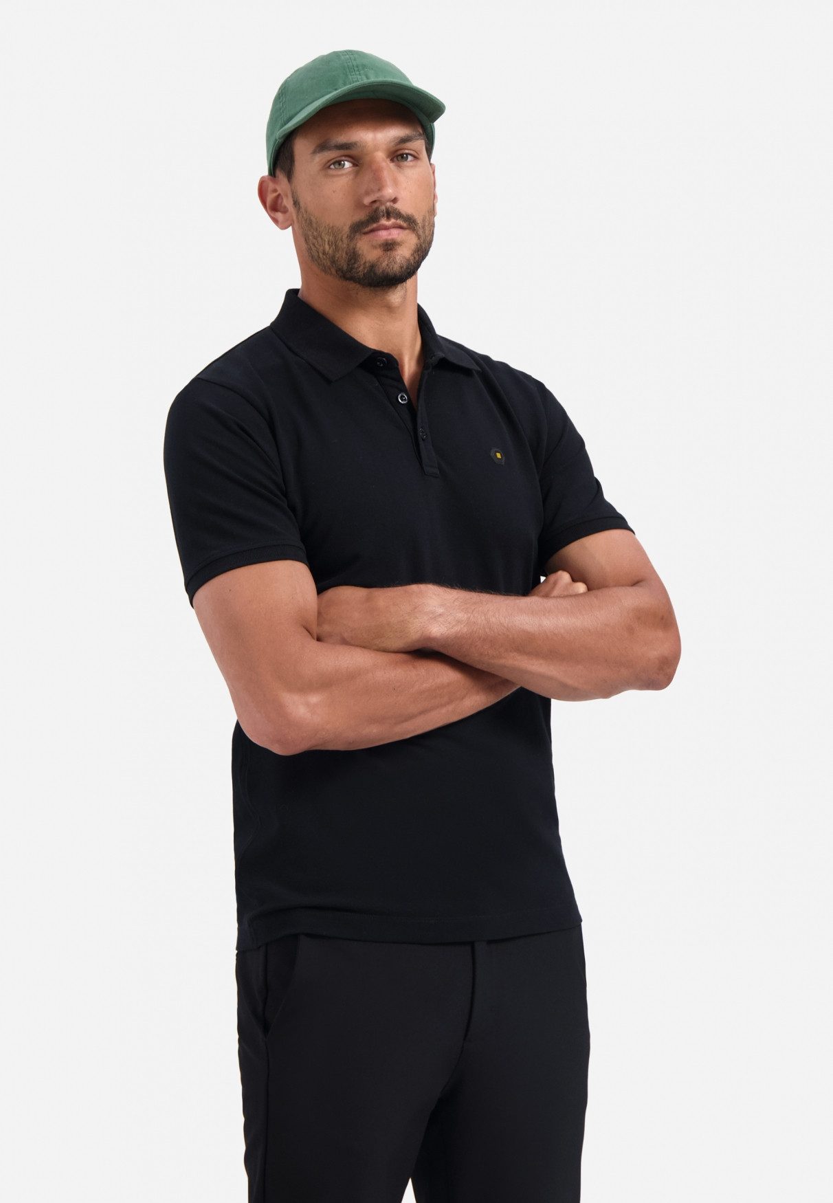 NO EXCESS Poloshirt Polo Pique Garment Dyed