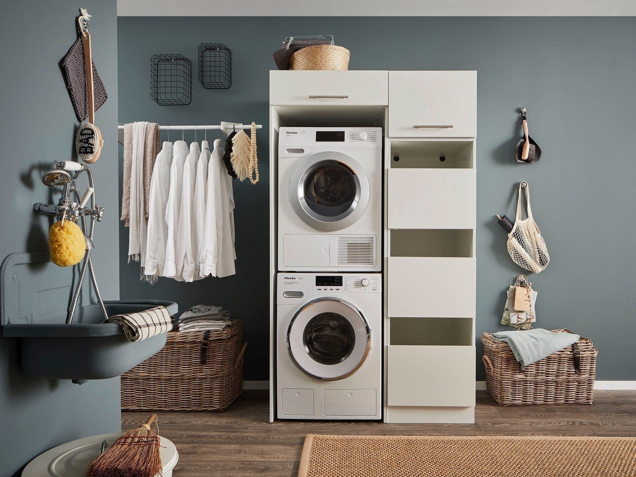 freiraum Waschmaschinenumbauschrank LAUNDREEZY in weiß - günstig online kaufen