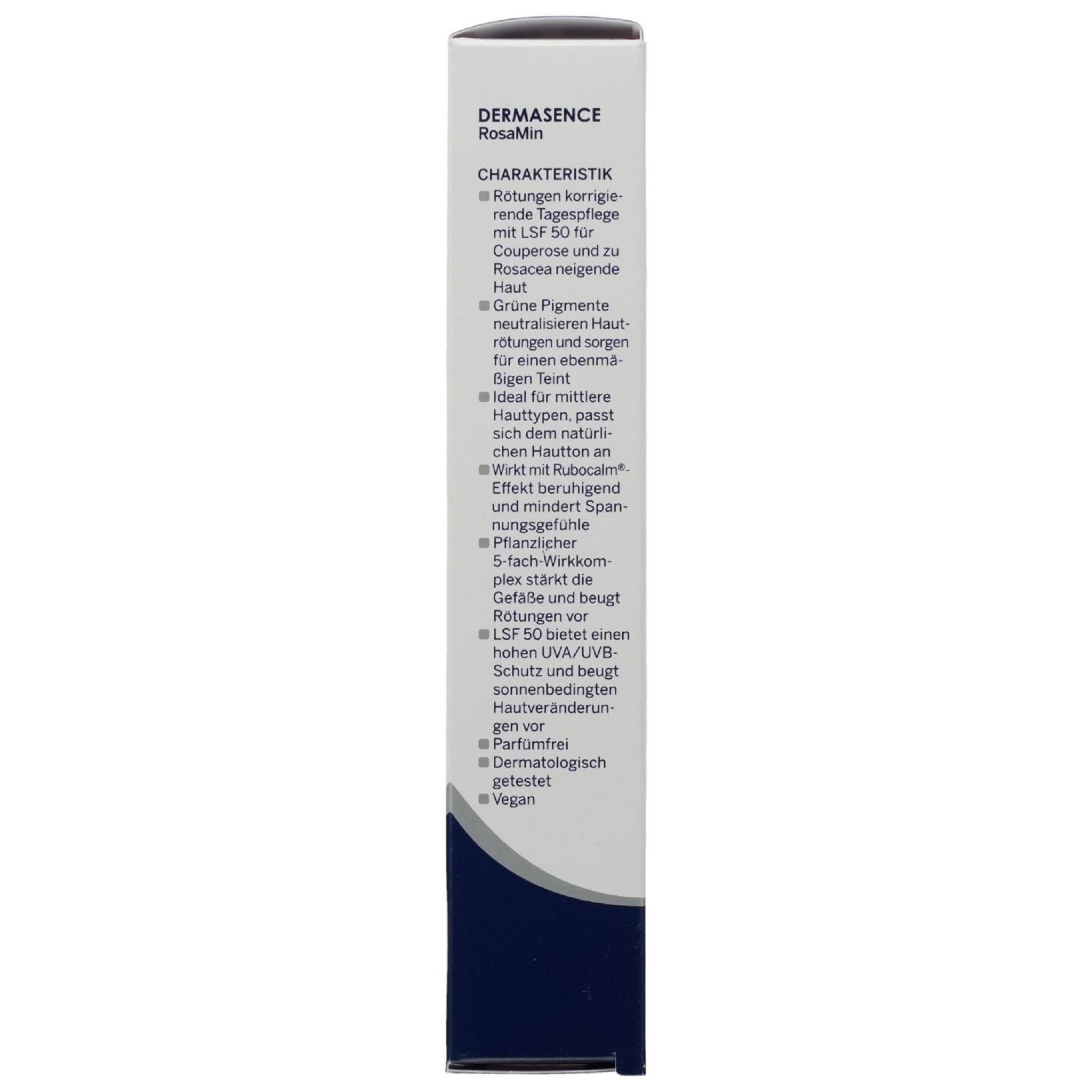 Dermasence Sonnenschutzcreme DERMASENCE RosaMin Getönte Tagespflege mit LSF 50 10St PZN 14171030