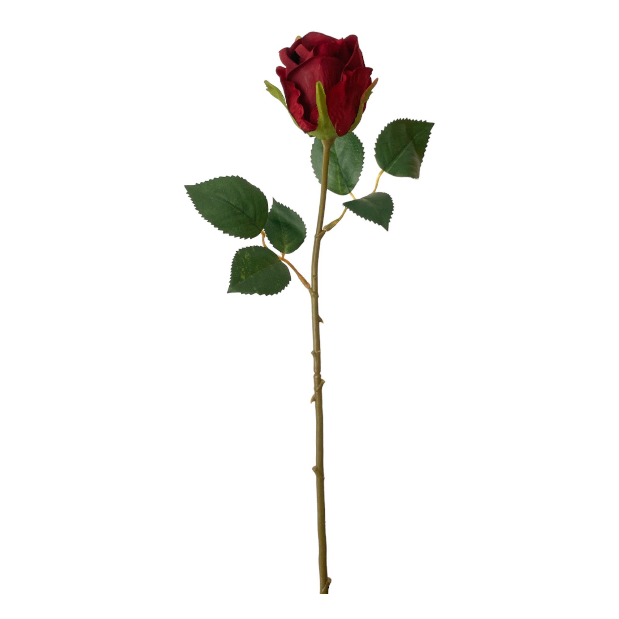 Kunstblume Kunstblume, Seidenblume, ROSE. Ca 45cm. Rose, Rosen 1 Stück. ROT günstig online kaufen