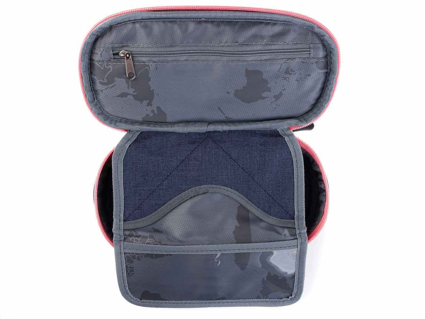 Franky Federmäppchen 621-2 Effekt Pencilcase Schlampermäppchen, (Packung, 1-tlg., leer), Reißverschlussfach