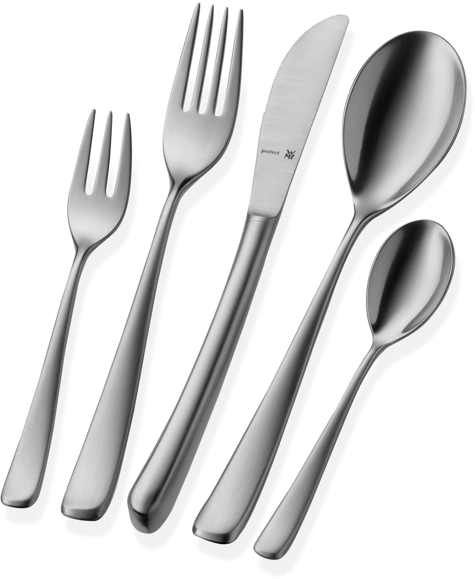 WMF Besteck-Set Vision (30-tlg), 6 Personen, Cromargan® Edelstahl Rostfrei, ergonomisch, Cromargan protect