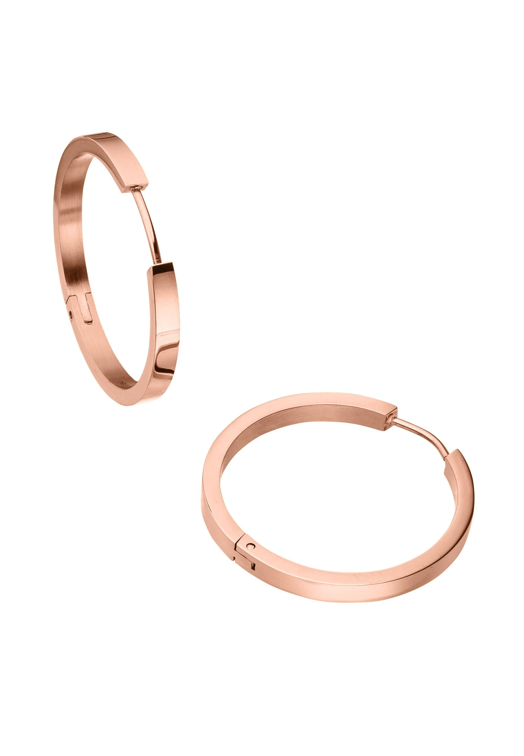 STEELWEAR Paar Creolen barcelona, in schlichtem Design