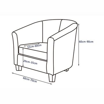 Stuhlhusse Abnehmbarer Sessel, Sofa-Schonbezug, Möbelschutz für Wohnzimmer, Juoungle
