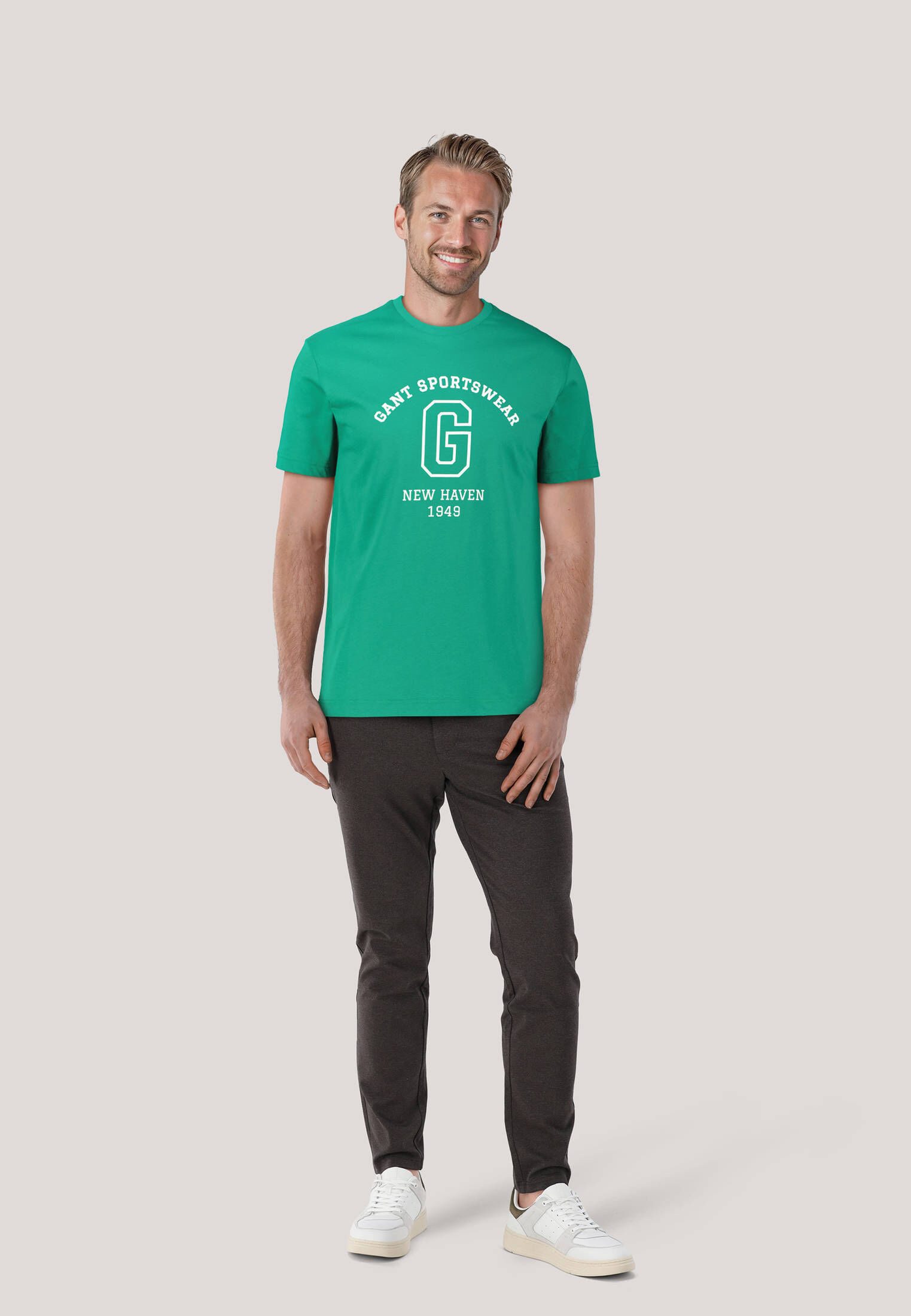 Gant T-Shirt Herren T-Shirt aus Baumwolle günstig online kaufen