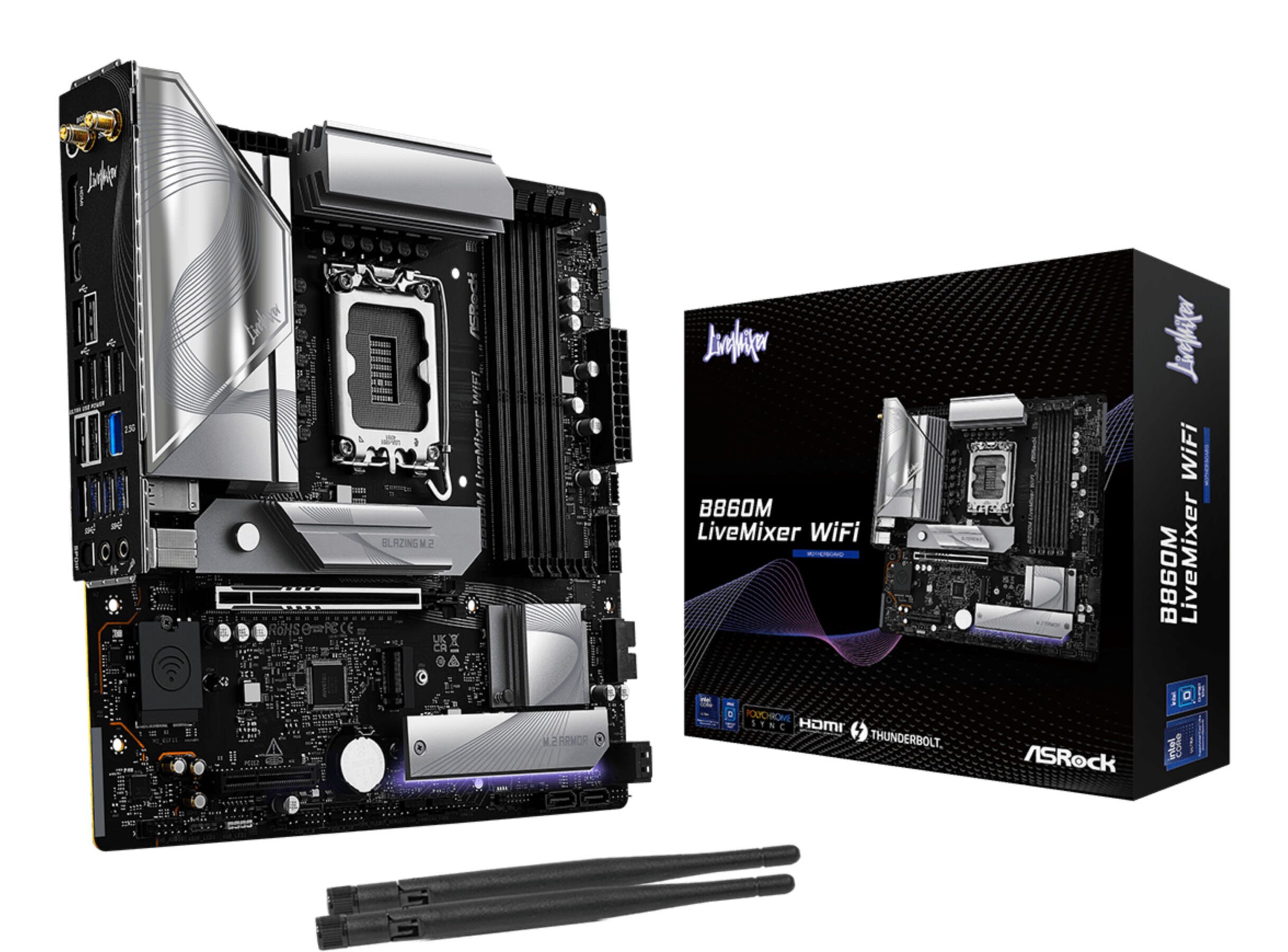 Asrock B860M LiveMixer WiFi Mainboard