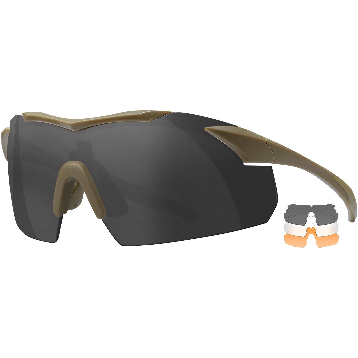 Set VAPOR Tarnfarbe 2.5 Wiley X WX Matt COMM Sonnenbrille