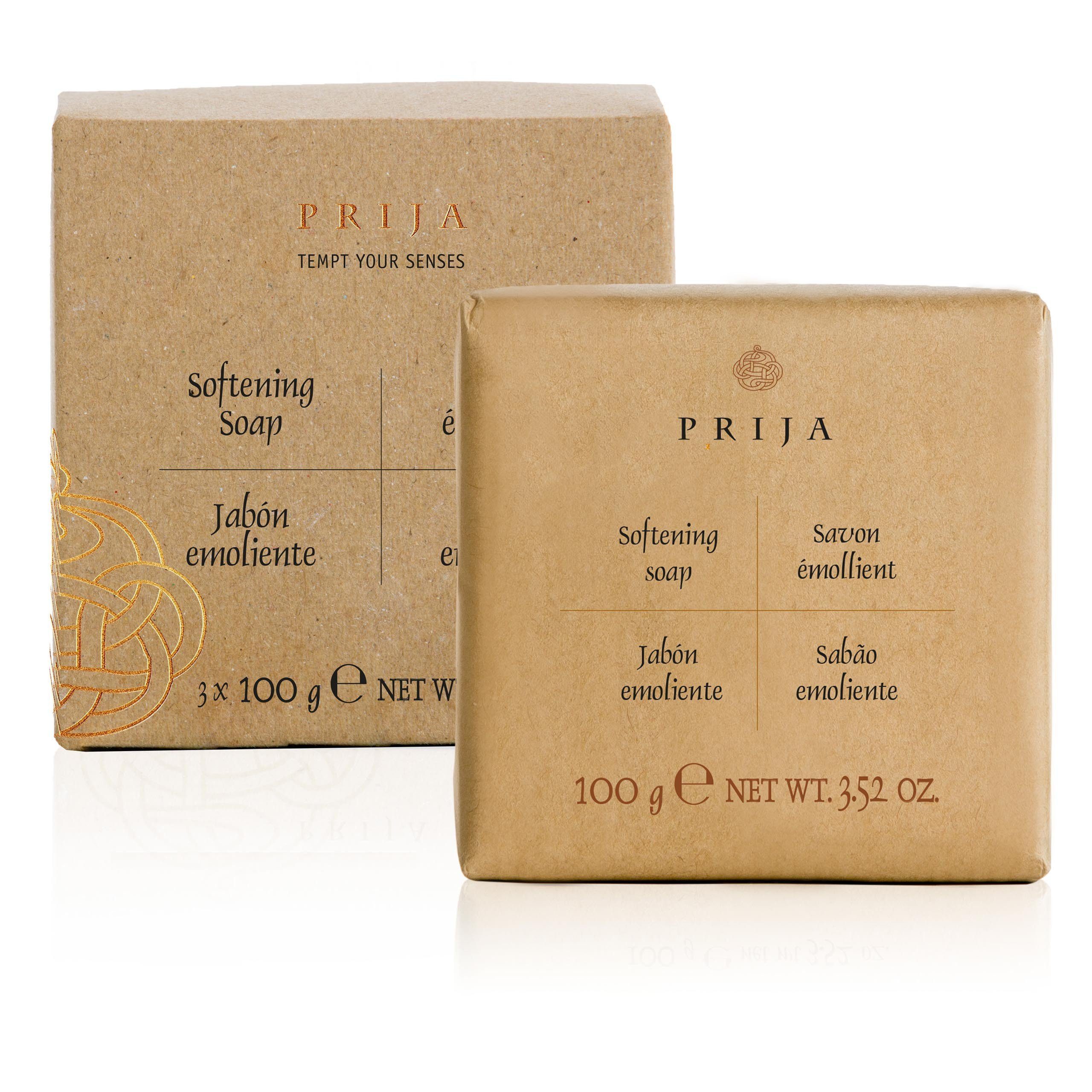 PRIJA Handseife PRIJA pflanzliche Seife mit Glycerin, FEUCHTIGKEITSSPENDEND, 1-tlg.