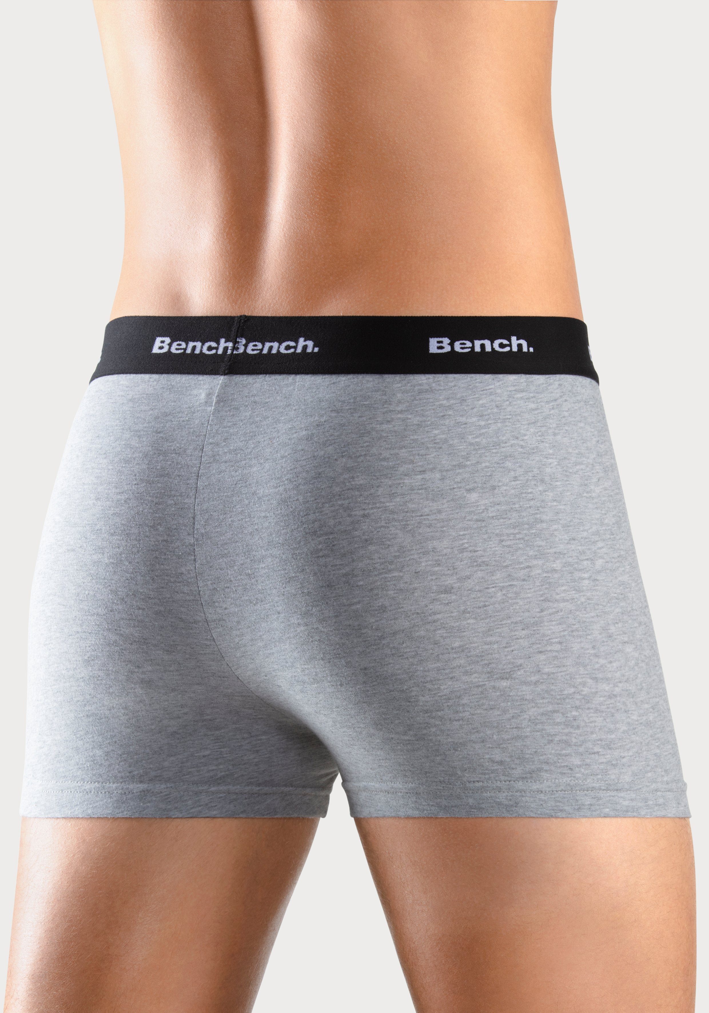 Bench. Boxer Boxershorts für Herren (Packung, 4-St) Unterhosen mit kontrastfarbigem Bund