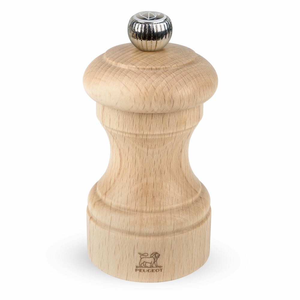 PEUGEOT Salzmühle BISTRO 10cm Buchenholz Natur Stahlmahlwerk Klein Manuell Manuell