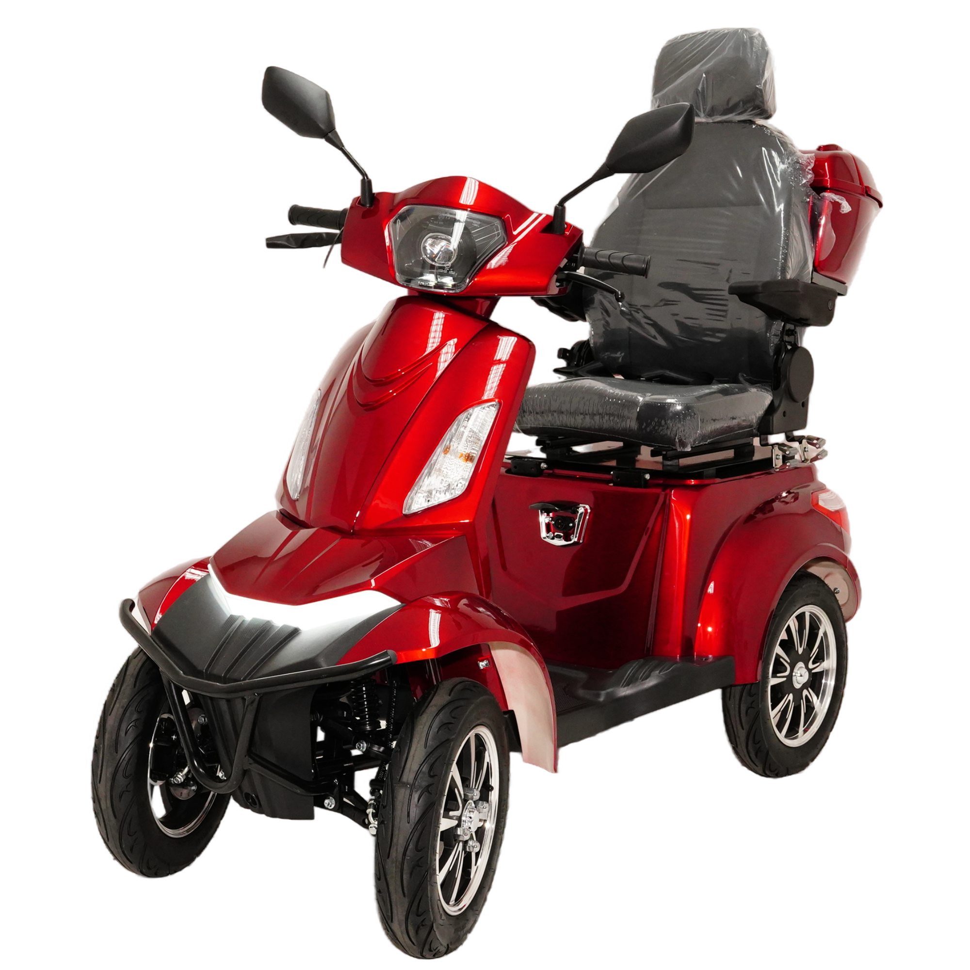 Urban Hopper E-Motorroller Elektro Seniorenmobil 4-Rad Elektroroller Urban Hopper Best Ager Li, 1000 W, 15 km/h, Lithium Akku herausnehmbar mit Top-Case Stockhalter ca 60KM 3 Gang COC