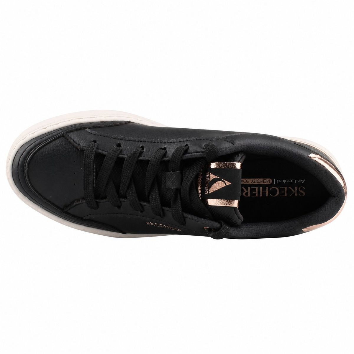 Skechers 185550-BLK Sneaker Modischer Halbschuh mit Air-Cooled Memory Foam – Bild 5 von 5