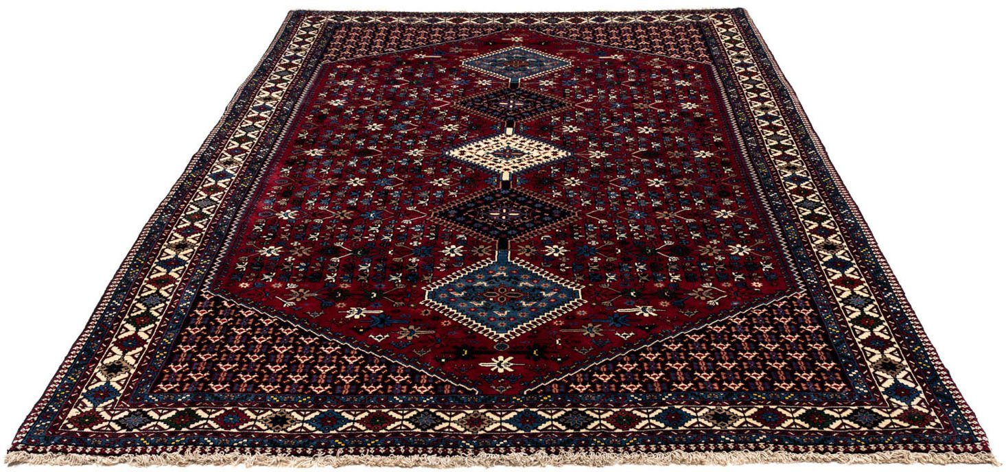 Wollteppich Yalameh Medaillon Rosso chiaro 188 x 80 cm, morgenland, rechteckig, Höhe: 10 mm, Handgeknüpft