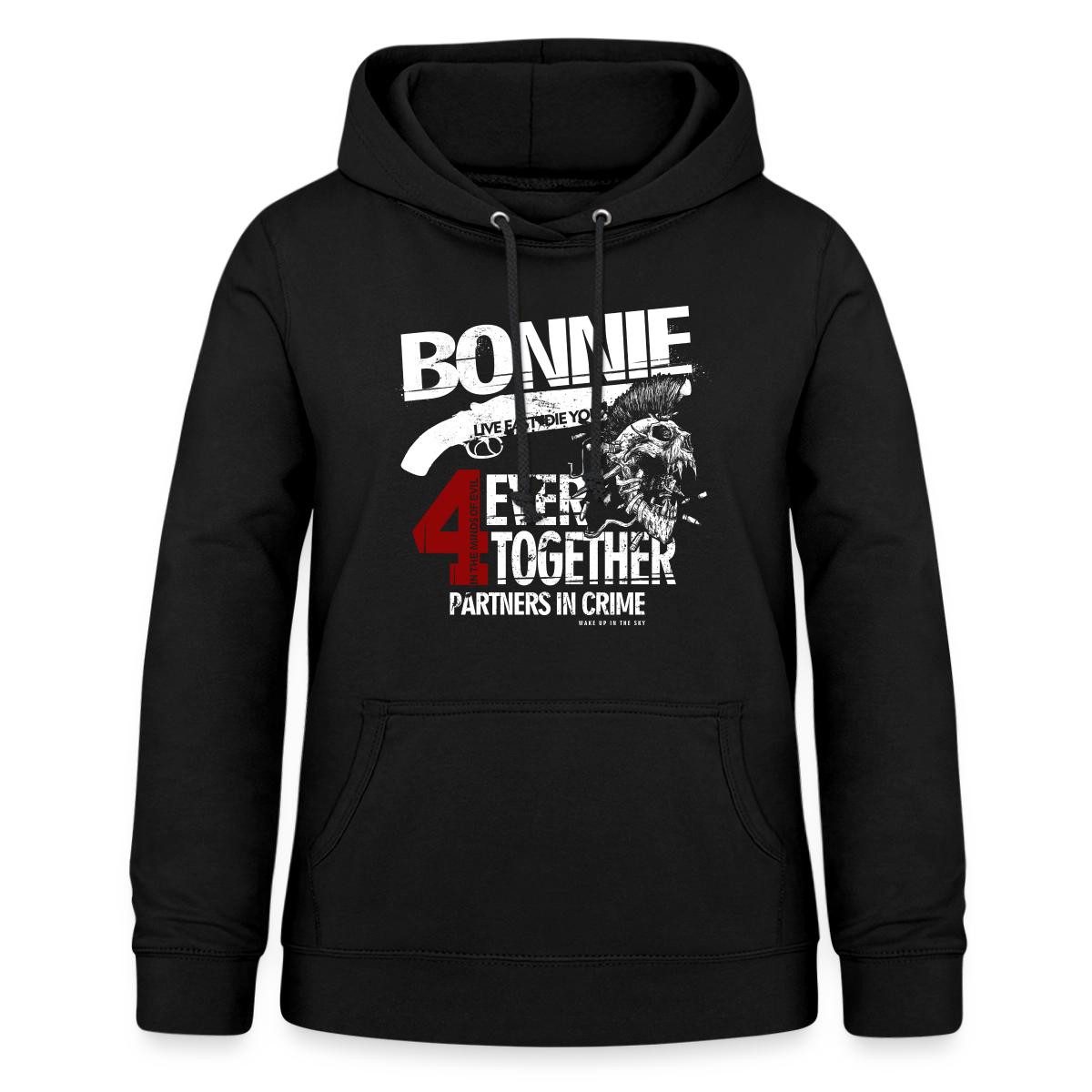 Spreadshirt Hoodie Bonnie & Clyde Kostüm Partnerlook Partneroutfit Pärchen Bonnie Damen H (1-tlg)