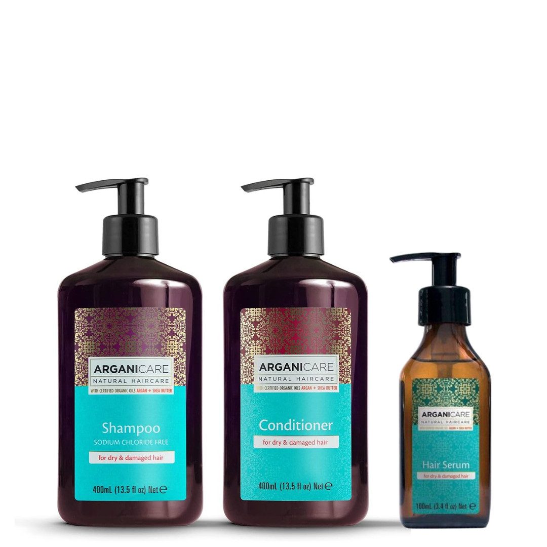 Arganicare Haarpflege-Set ArganOil Set + Serum, 3-tlg.