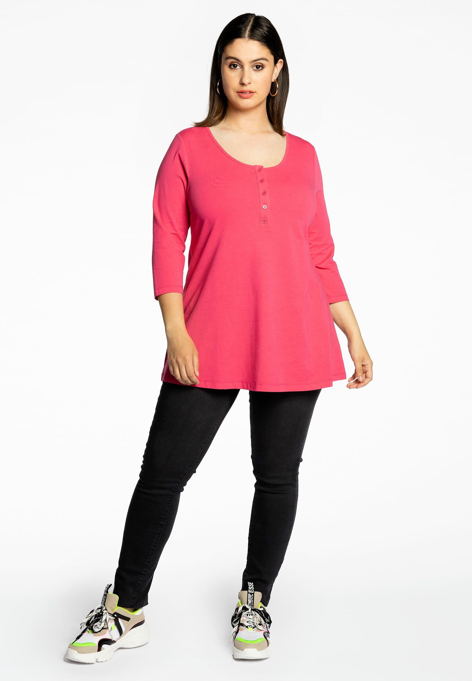 YOEK Langarmshirt Damen Tunika Große Größen günstig online kaufen