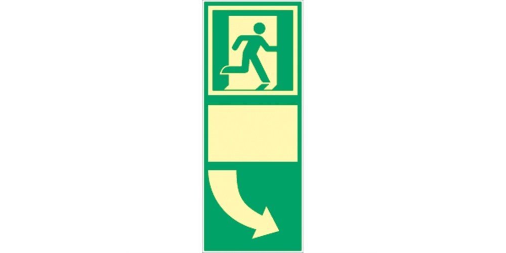 Thumbnail - König Werbeanlagen Hinweisschild Türgriffhinterlegung rechtsweisend, Symbolschild, ISO 7010