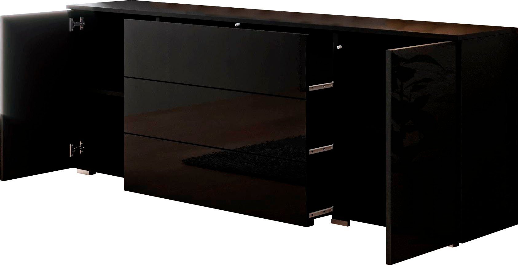 INOSIGN Sideboard PARIS (1 St), Moderne 150cm breite grifflose Kommode, vie günstig online kaufen