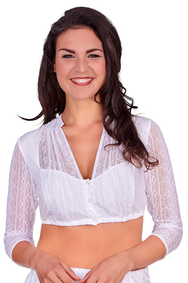 Dirndlbluse Dirndlbluse - CLARISSA - offweiß