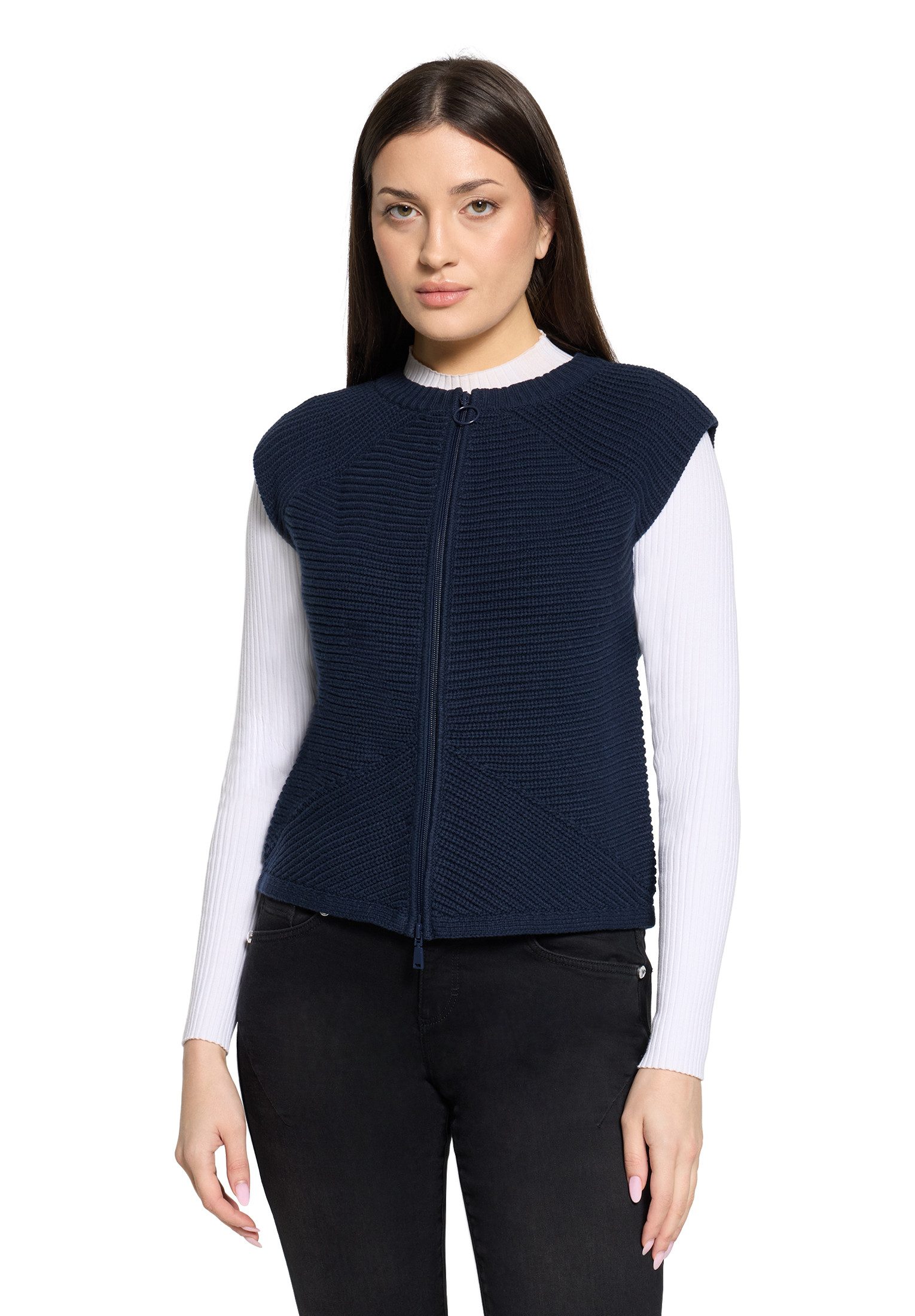 Betty Barclay Strickjacke Damen ohne Arm (1-tlg)