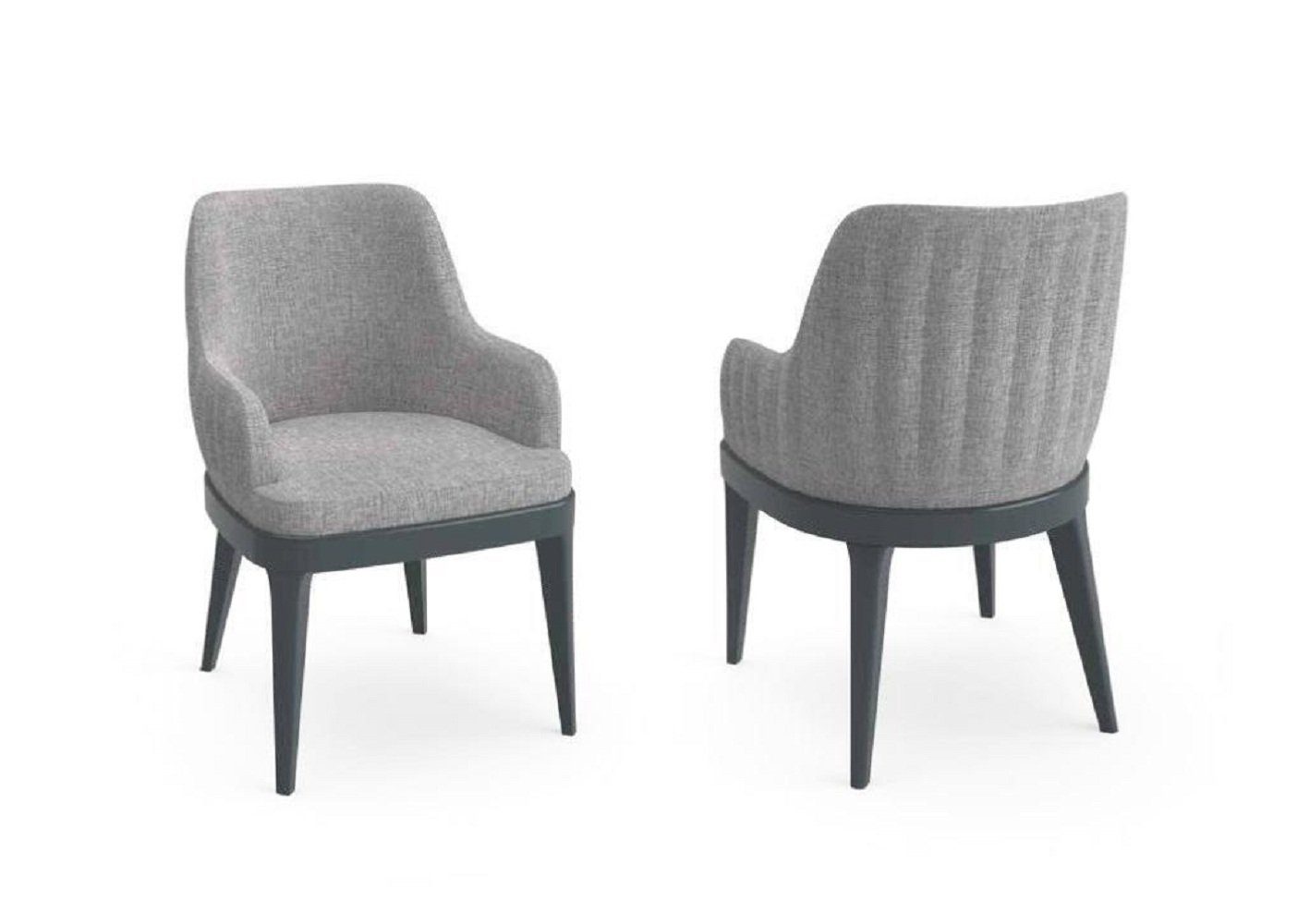 Stuhl Design Lehnstuhl in Moderner Polster Stuhl (1 Holz Made St), JVmoebel Luxus Stoff Europa Textil Stühle
