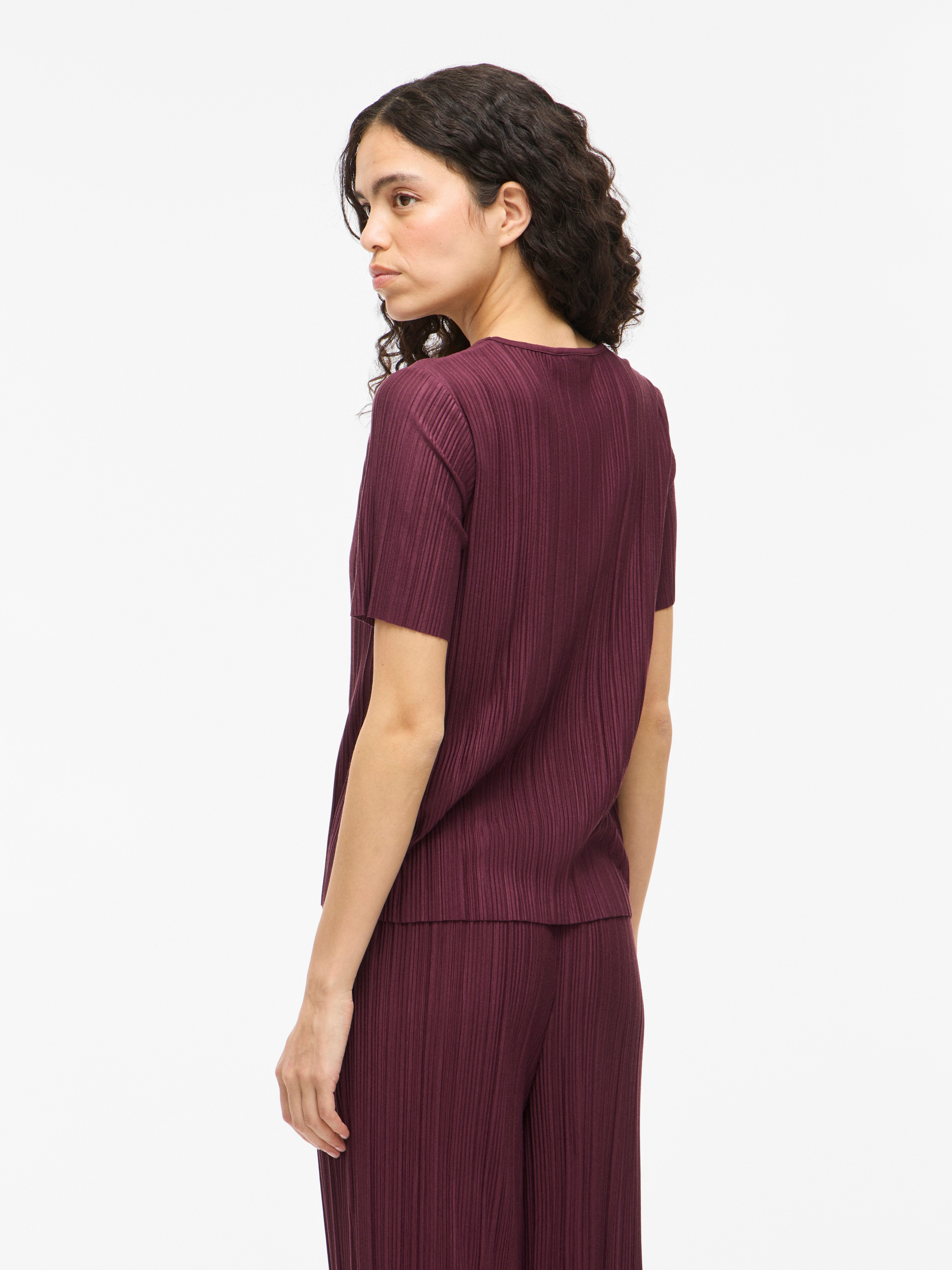 Vila Kurzarmshirt VIPLISA O-NECK S/S TOP günstig online kaufen