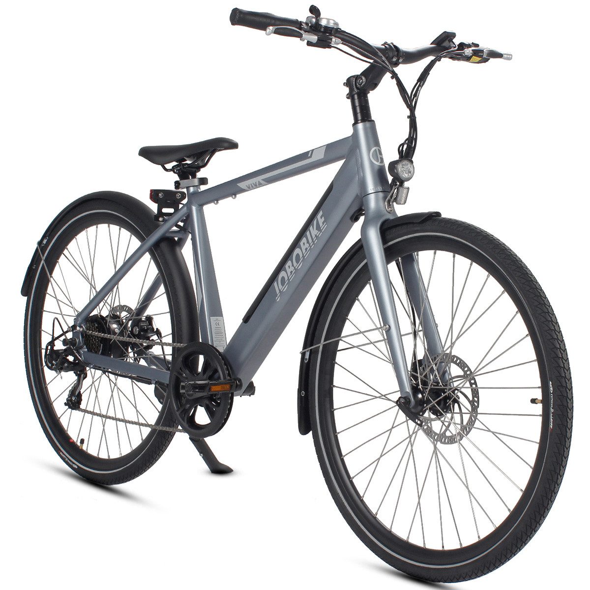 E-Bike Cityrad 28 Zoll VIVA Trekking Elektrofahrrad, Scheibenbremse, nur 22kg