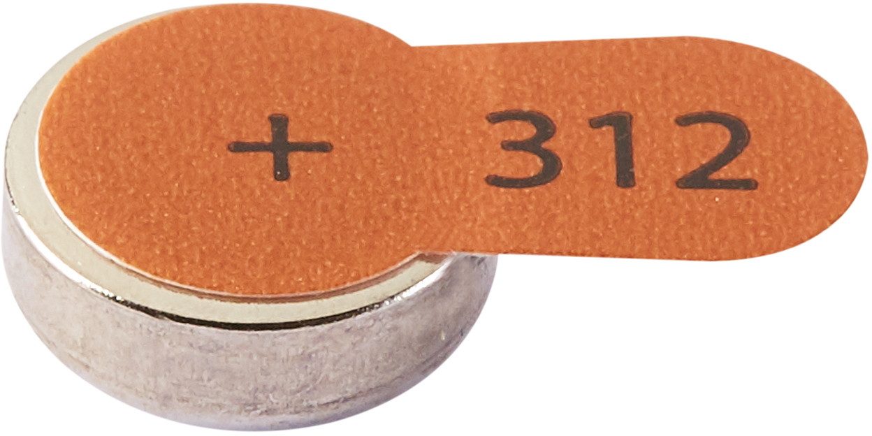 Intenso 60 Energy Ultra Typ 312 Zink-Luft Hörgerätebatterien im 6er Blister Knopfzelle