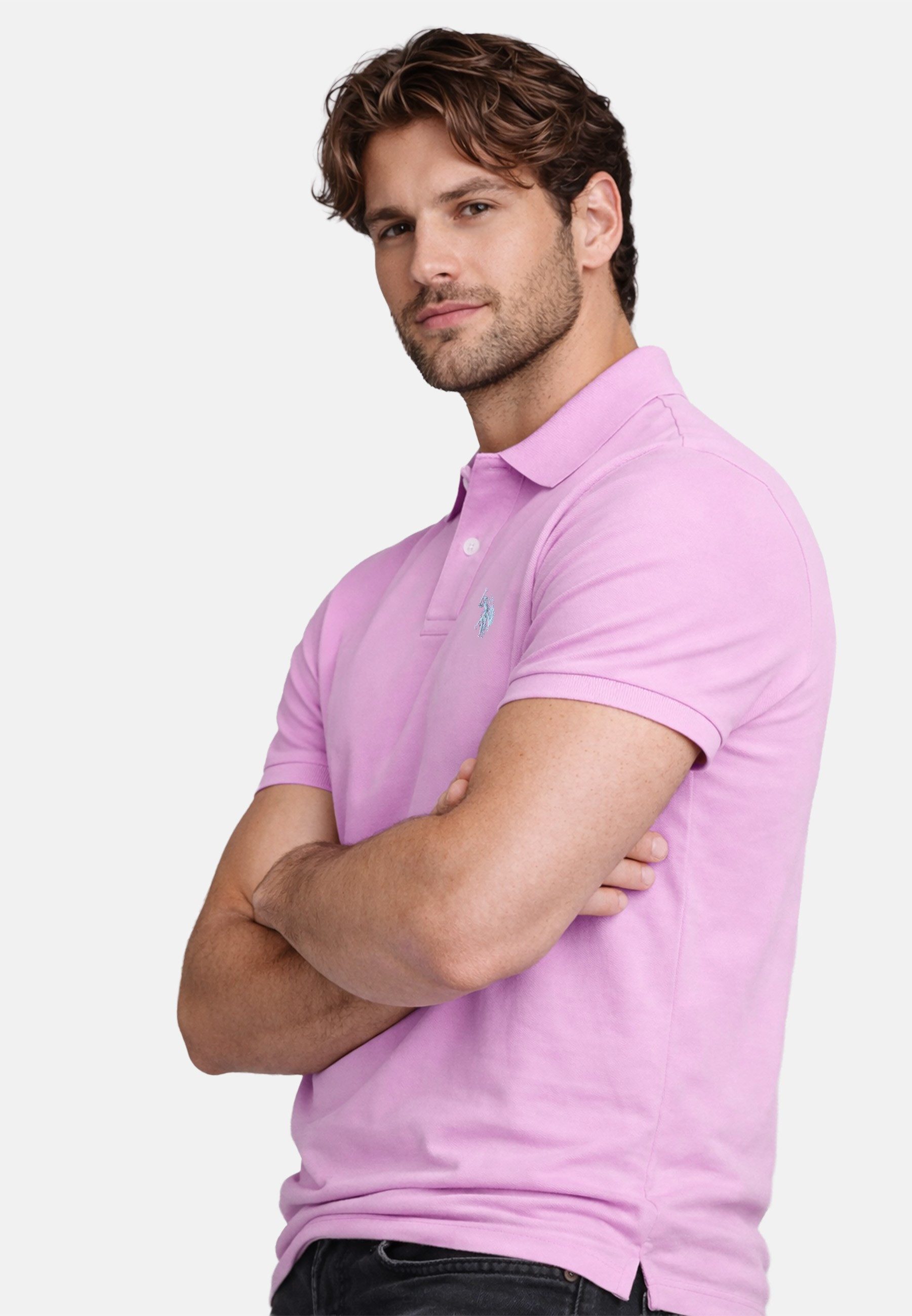 U.S. Polo Assn. Poloshirt USBrodyy – Herren Shirt aus Baumwolle mit Logo-Stickerei 100 % Baumwolle mit klassischem Polokragen und geradem Schnitt
