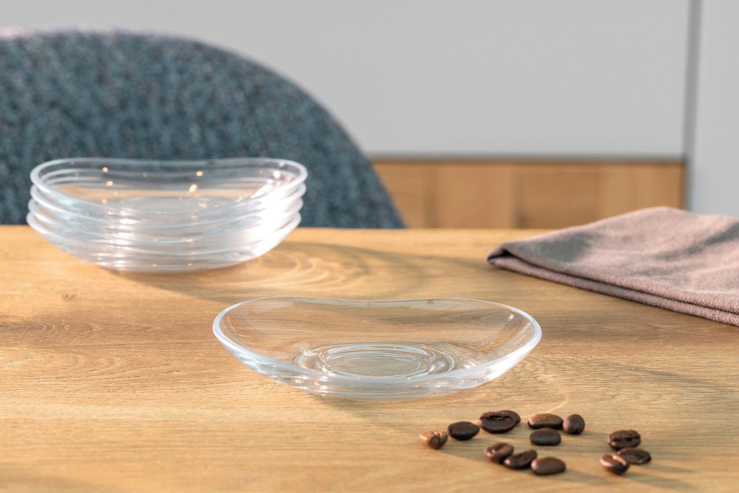 LEONARDO Untertasse Napoli, (6 St), Teller Set, Glas