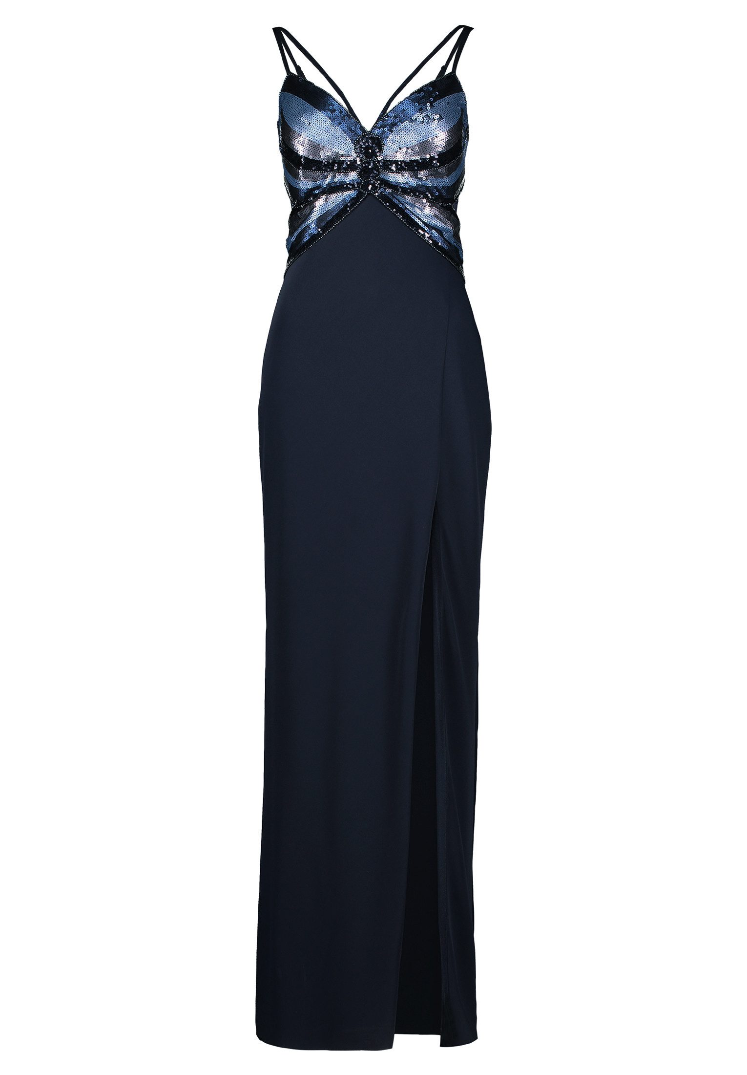 Vera Mont Abendkleid Damen mit Placement Pailletten günstig online kaufen