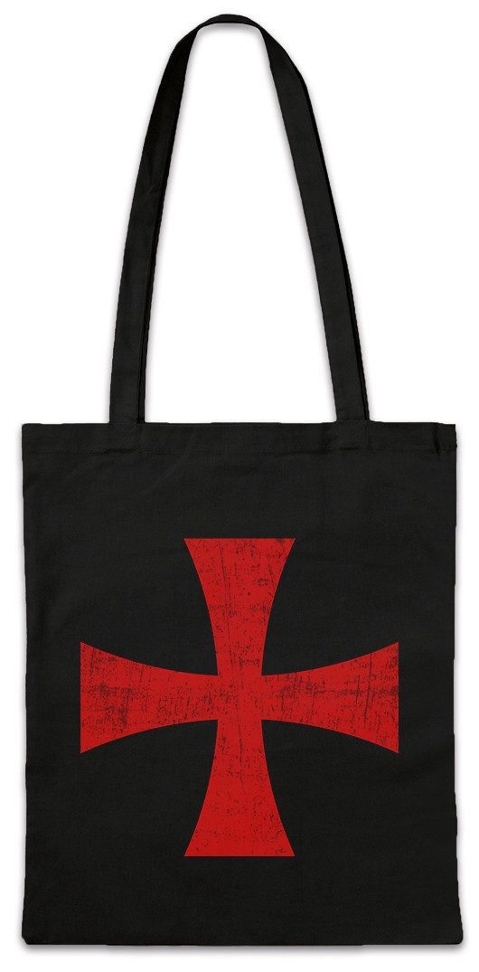 Beuteltasche Templar Cross I Stofftasche Rotes Templer Orden Kreuz Templerorden