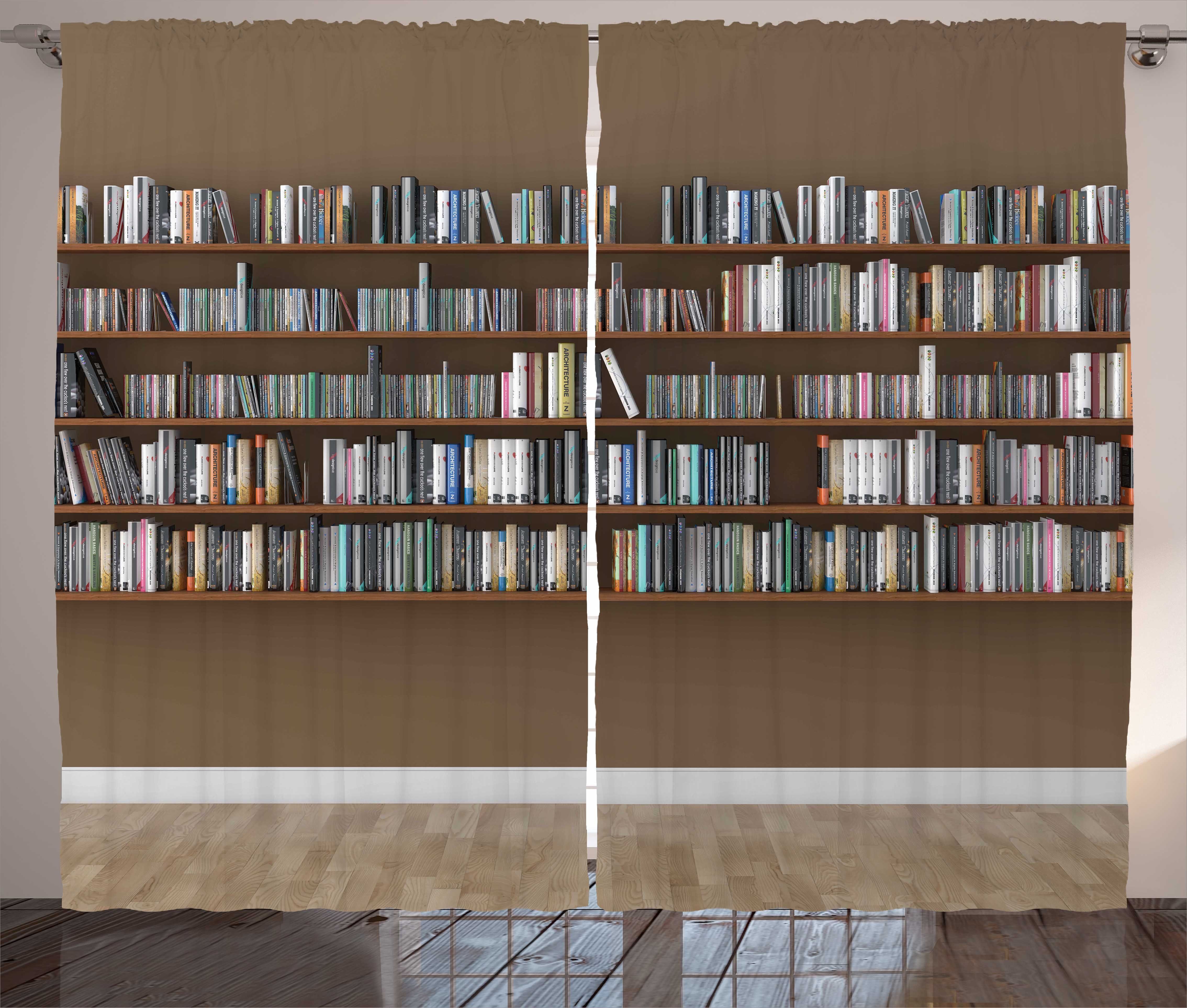 Haken, Abakuhaus, Gardine Interior und Wand Schlaufen Bookshelves Kräuselband mit Bibliothek Vorhang Schlafzimmer
