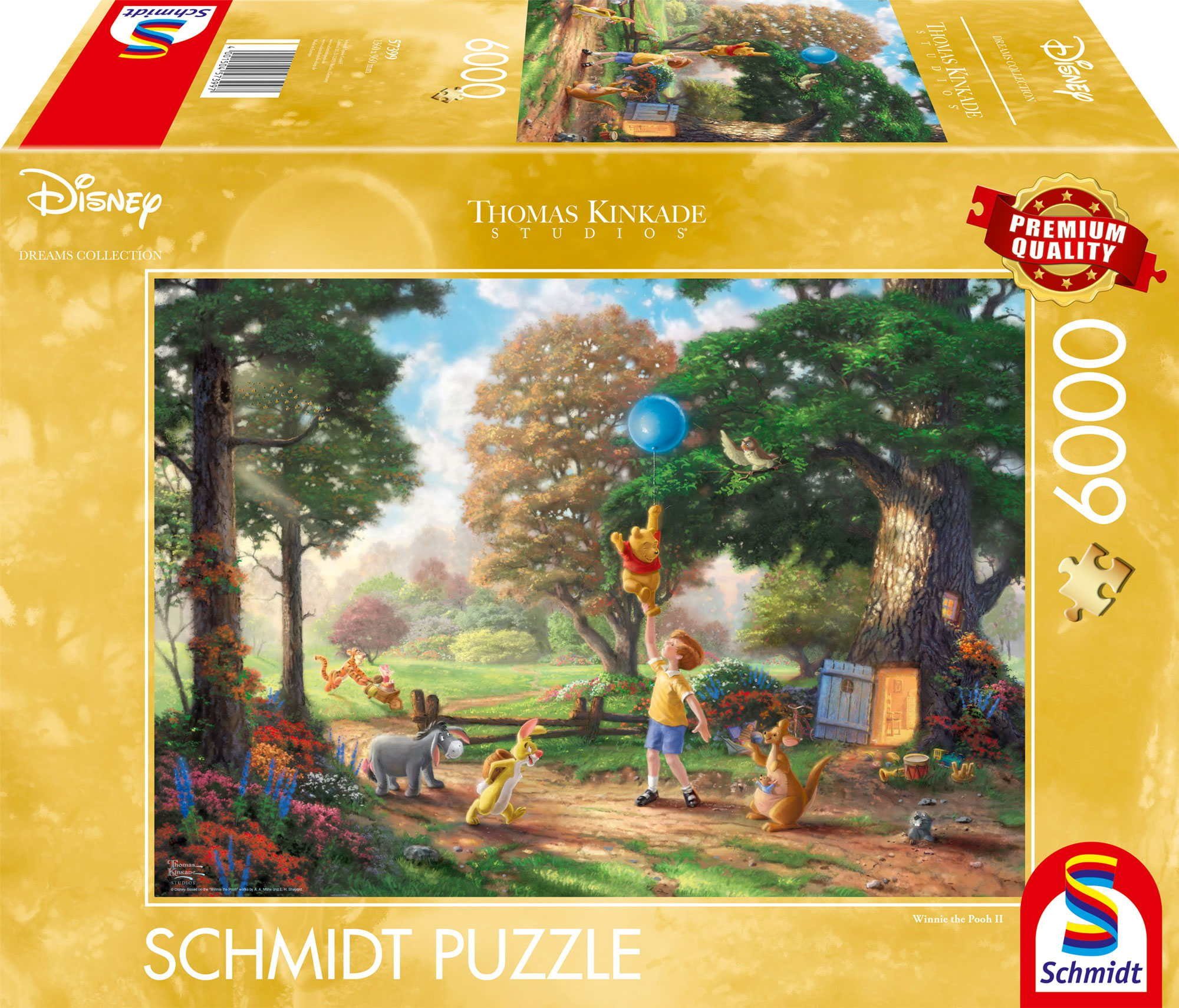 Schmidt Spiele Puzzle 6000 Teile Puzzle Thomas Kinkade Disney Winnie Pooh II 57399, Puzzleteile