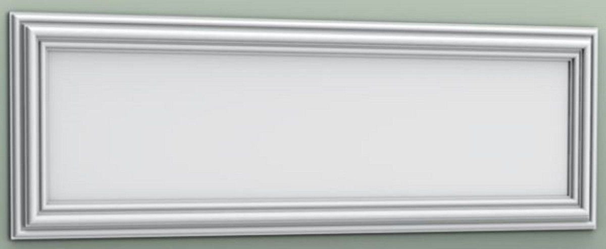 Casa Padrino Zierleiste Wandpaneel Weiß 150 x 3,2 x H. 50 cm - Barock & Jugendstil Deko Accessoires