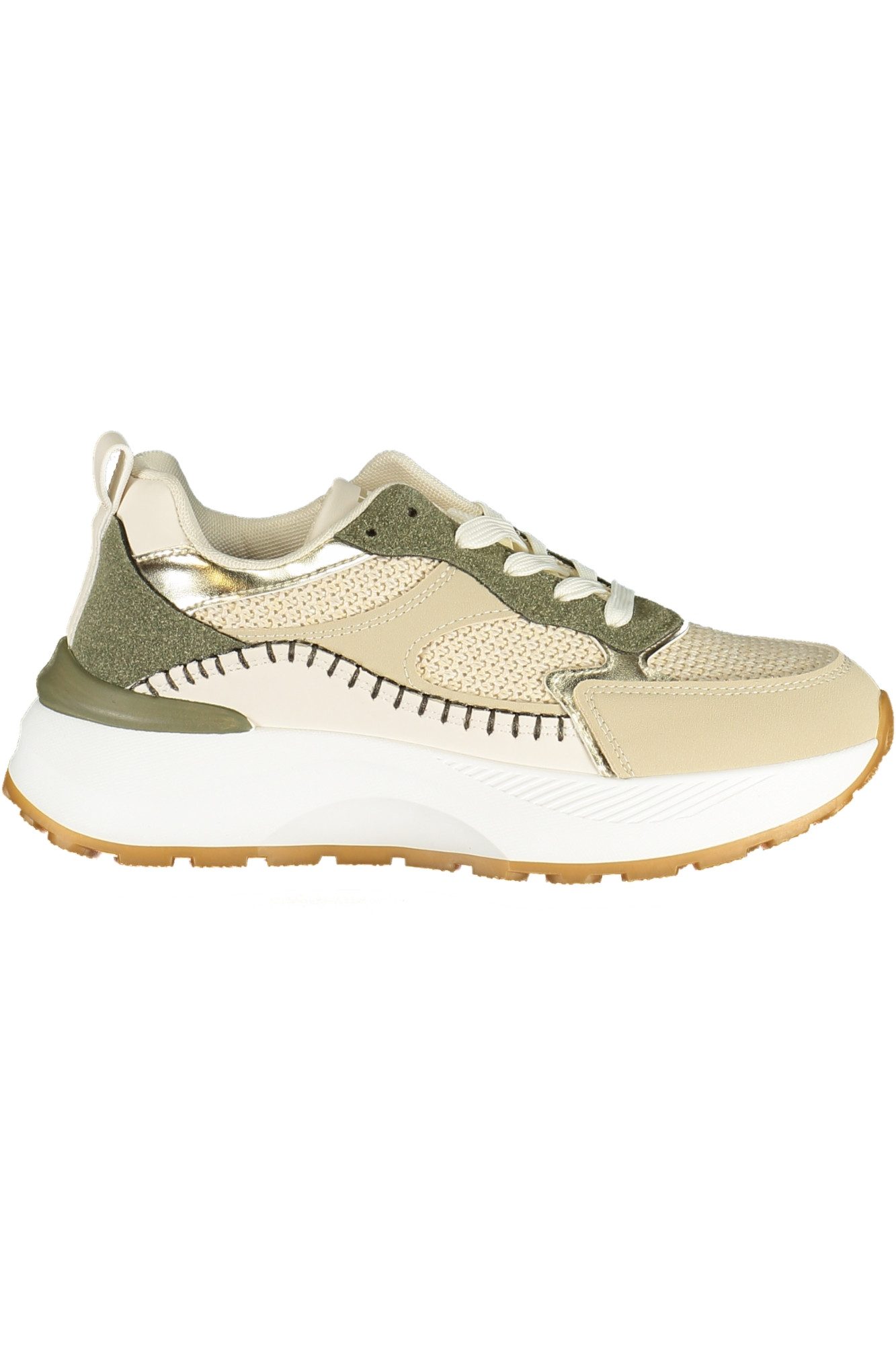 Laura Biagiotti Sneaker Damen-Sportschuh in Grün mit Kontrastdetails und