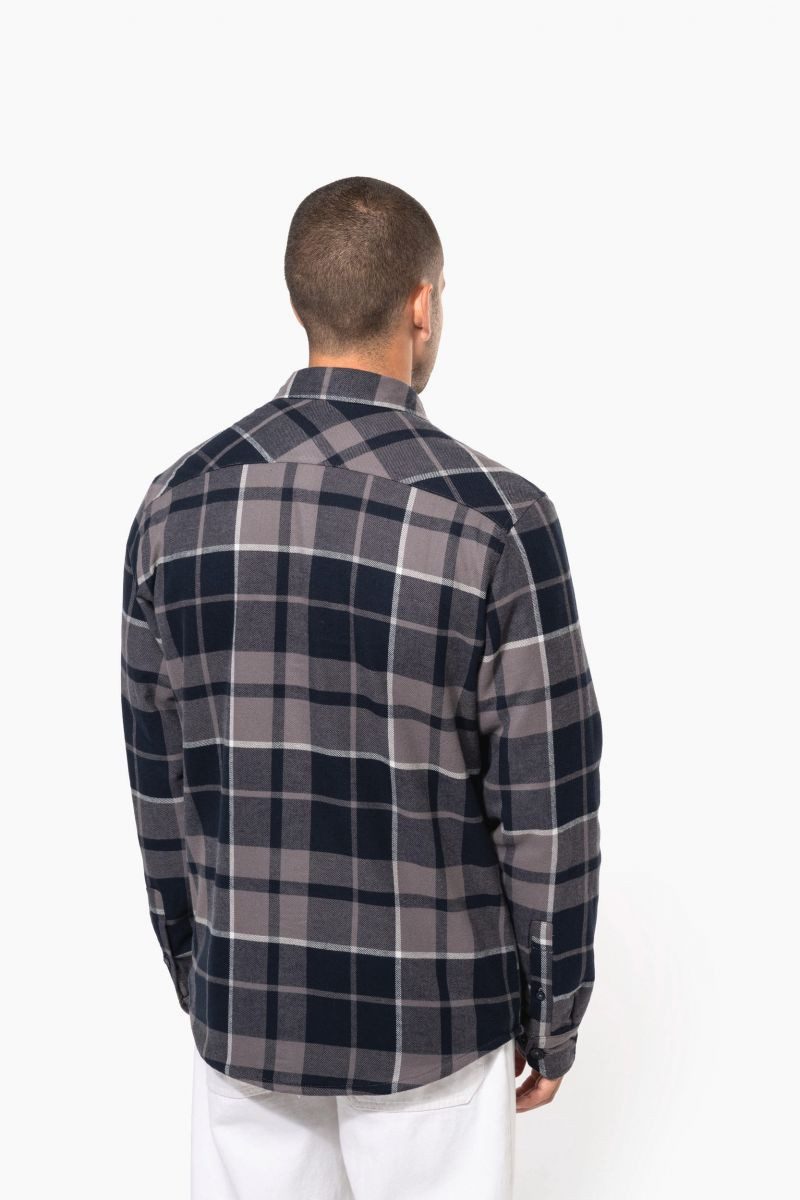 Kariban Outdoorhemd Herren Karo-Hemdjacke mit Sherpa-Futter günstig online kaufen