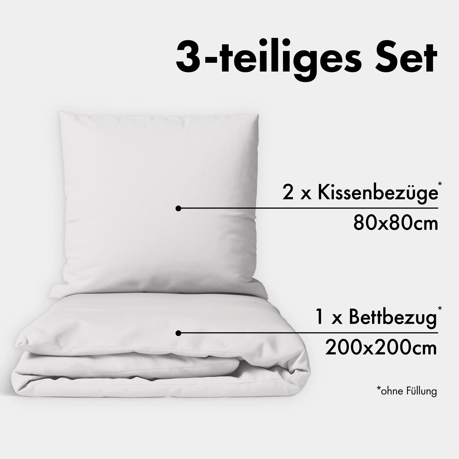 Jacobson Bettwäsche Set - 100% Baumwolle, günstig online kaufen