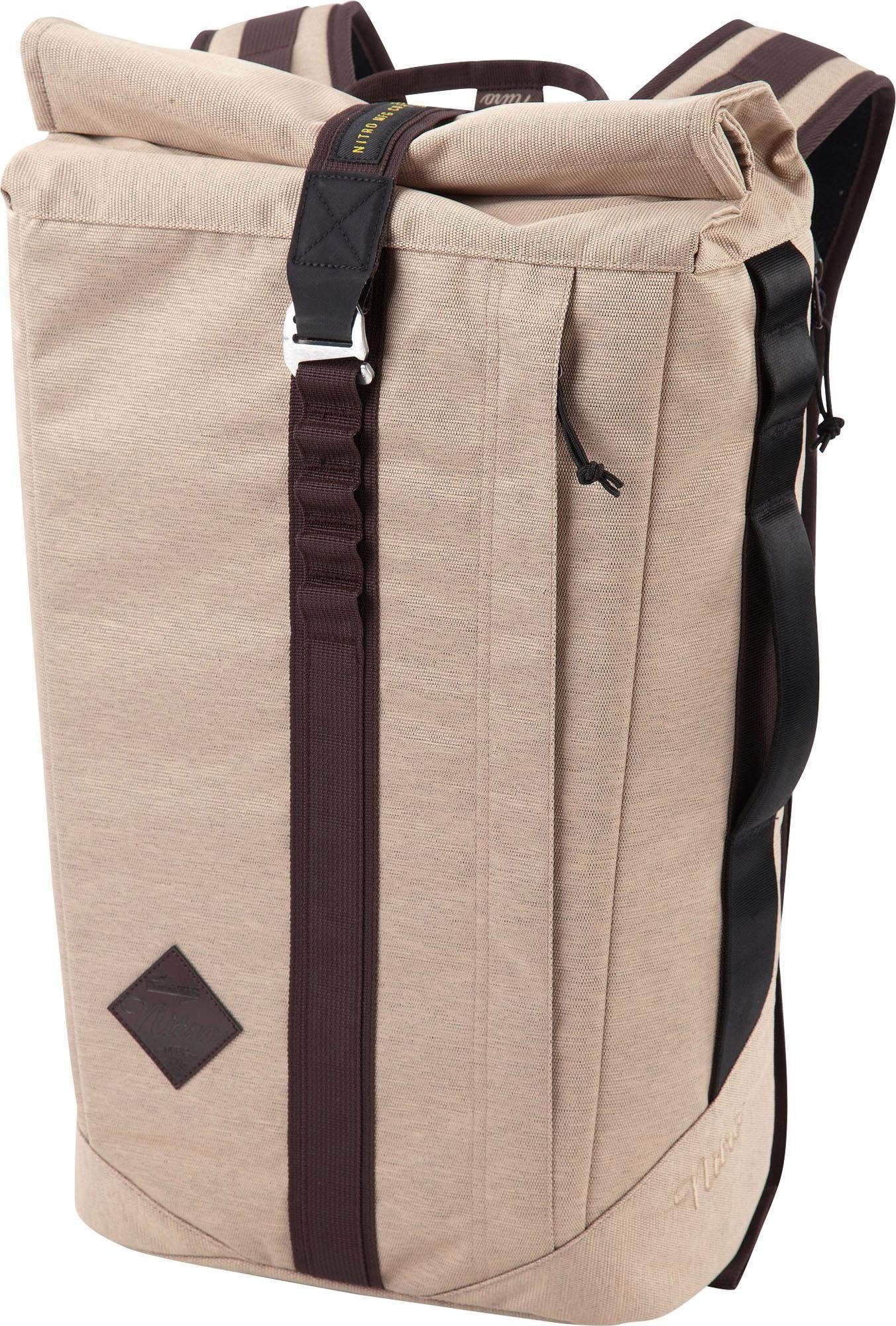 mit Scrambler, NITRO Almond, Freizeitrucksack Laptopfach