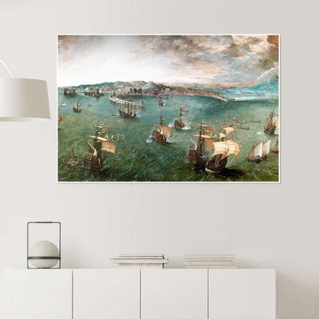 Posterlounge Poster Pieter Brueghel d.Ä., Hafen von Neapel, Malerei