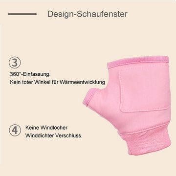 Viellan Winter-Arbeitshandschuhe Elektrische Handschuhe, Smart USB, beheizte Handschuhe,Handwärmer Drei Geschwindigkeitsstufen einstellbar, 360° Rundumheizung