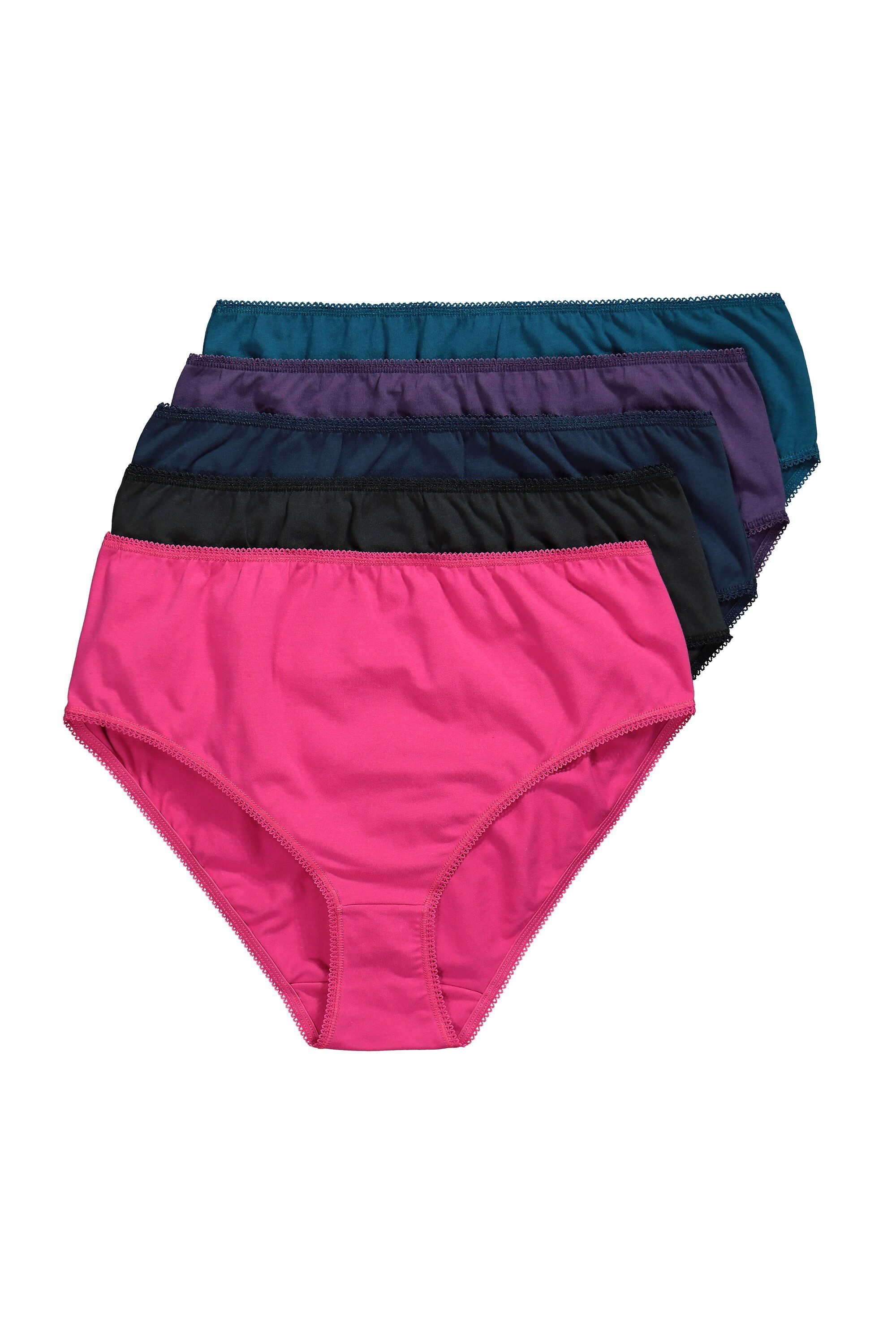 Slip Midislips 5er-Pack Spitzenkanten