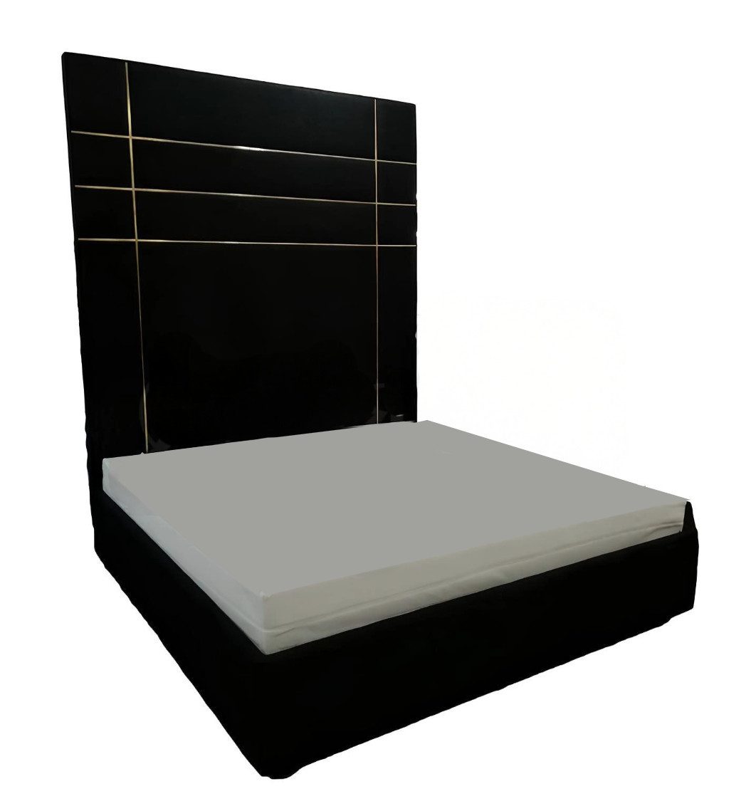 Xlmoebel Bett Neues Luxus-Doppelbett aus Leder und Textil für das Schlafzimmer im (Bett), Hergestellt in Europa