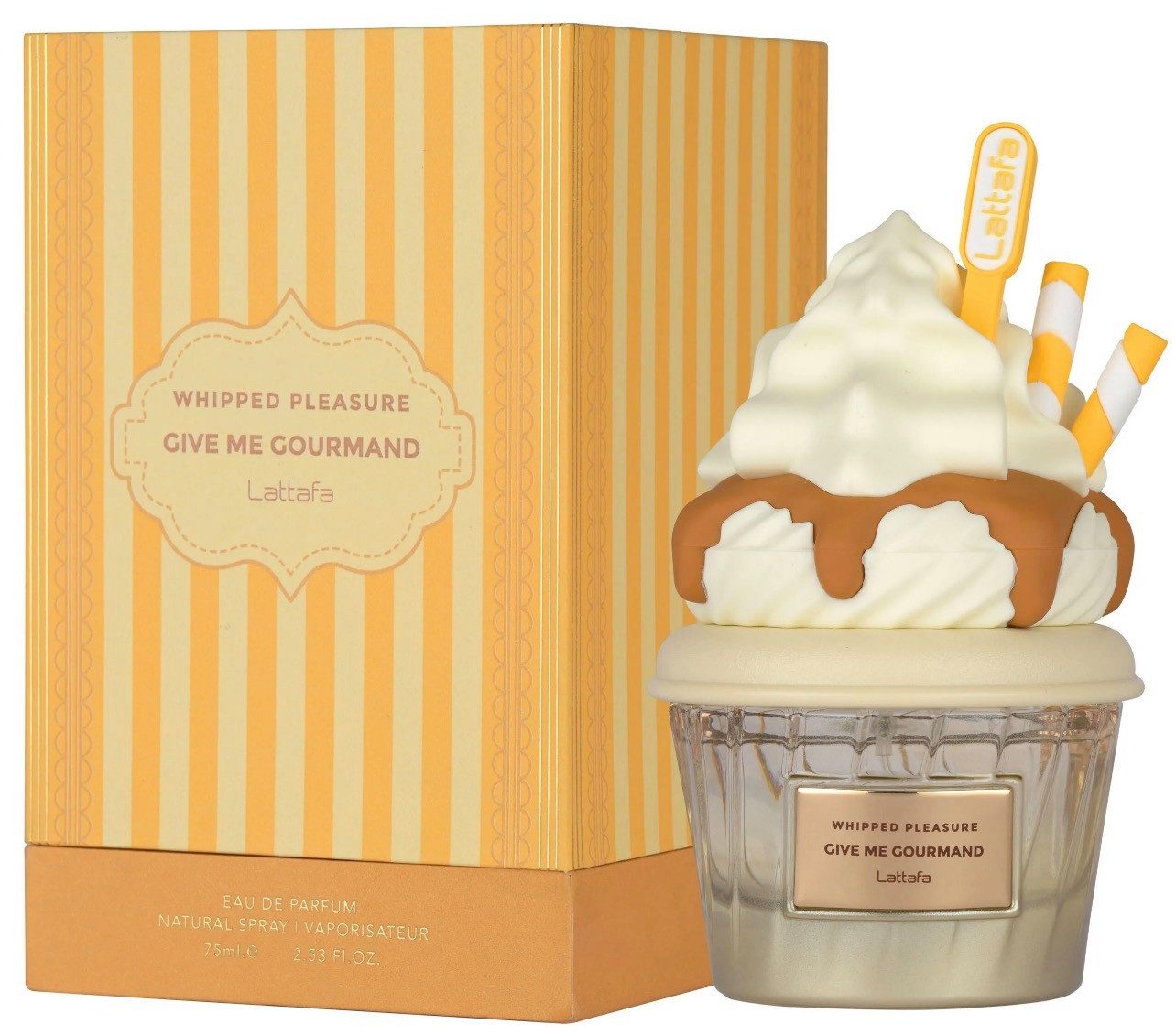 Lattafa Eau de Parfum Whipped Pleasure, Vanilla Freak, 75 ml, Made in U.A.E, Give me Gourmand