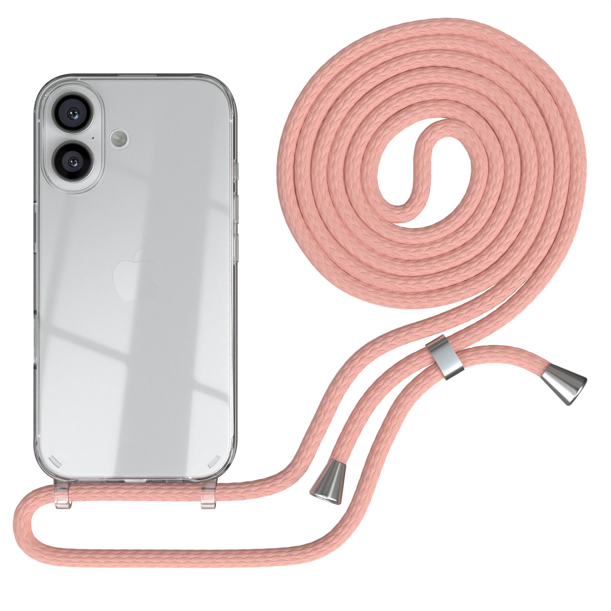 Handykette Für IPhone 15 Hülle – Magnetisch (MagSafe), Mit Silikon-Schutzhülle & Verstellbarem Band